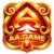 AA Game golden logo with red background, premium 3D design and glowing effects